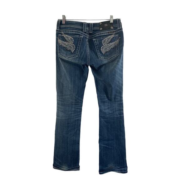 MISS ME Women’s Bling Angel Boot Cut Jeans / Size: 29 - Picture 2 of 14